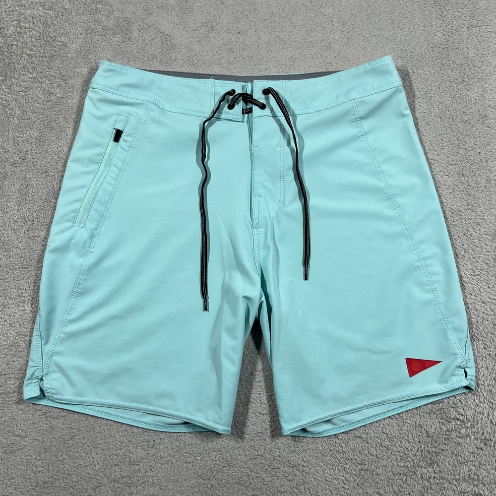 Florence Marine X Board Shorts Mens 28 Blue Stretch Beach Swim Surf